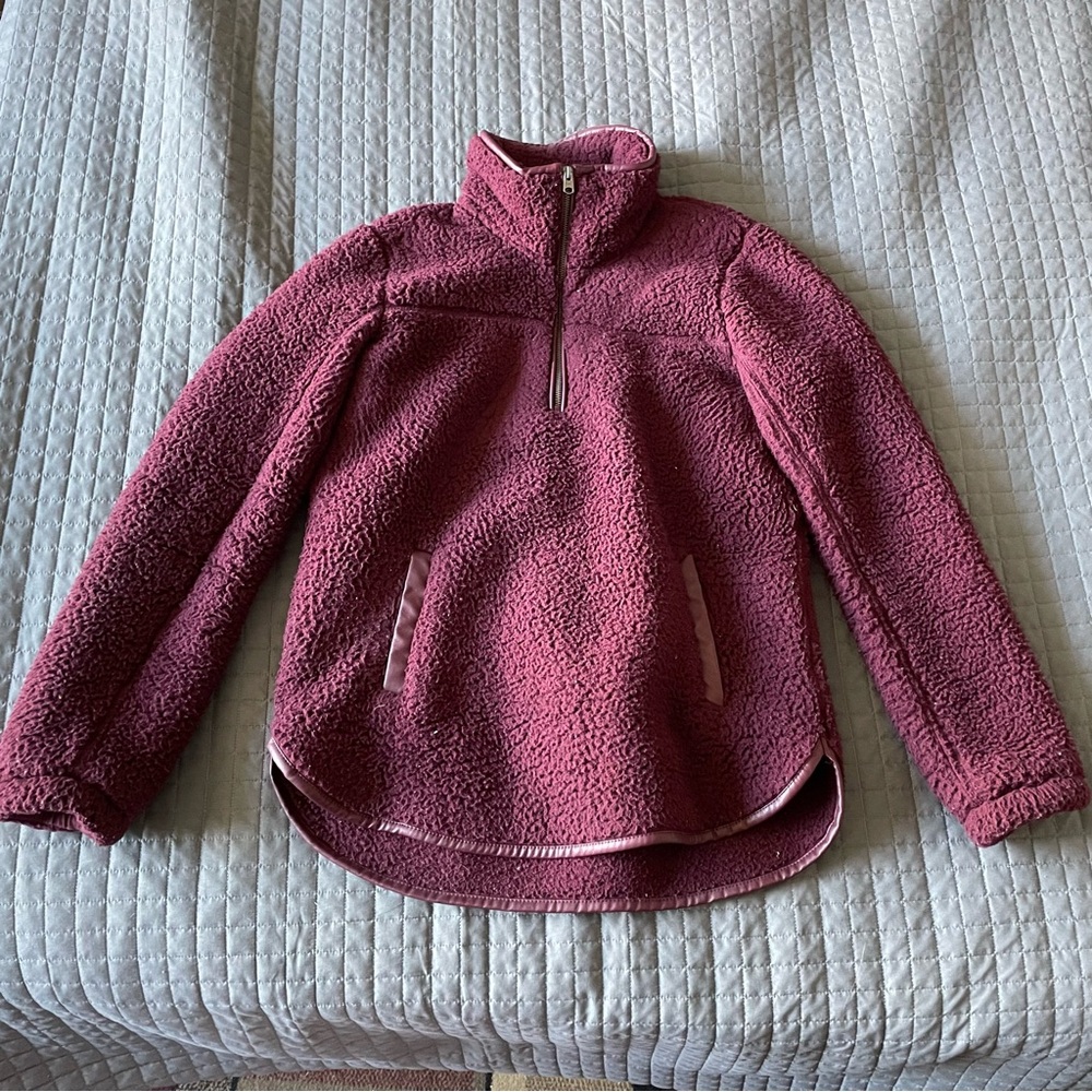 A&F Sherpa Half-zip Pullover